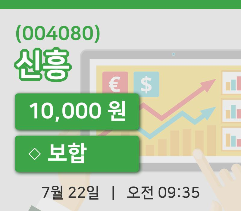 [신흥주가] 22일 이시각 현재  10,000원