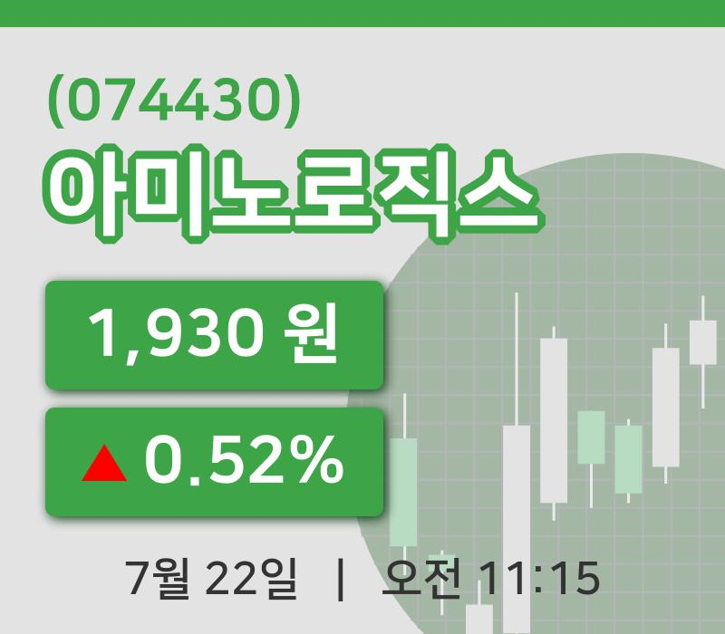 [아미노로직스주가] 11시 15분 현재 1,930원