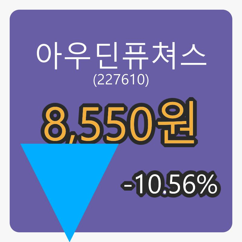 아우딘퓨쳐스마감가 8,550원,