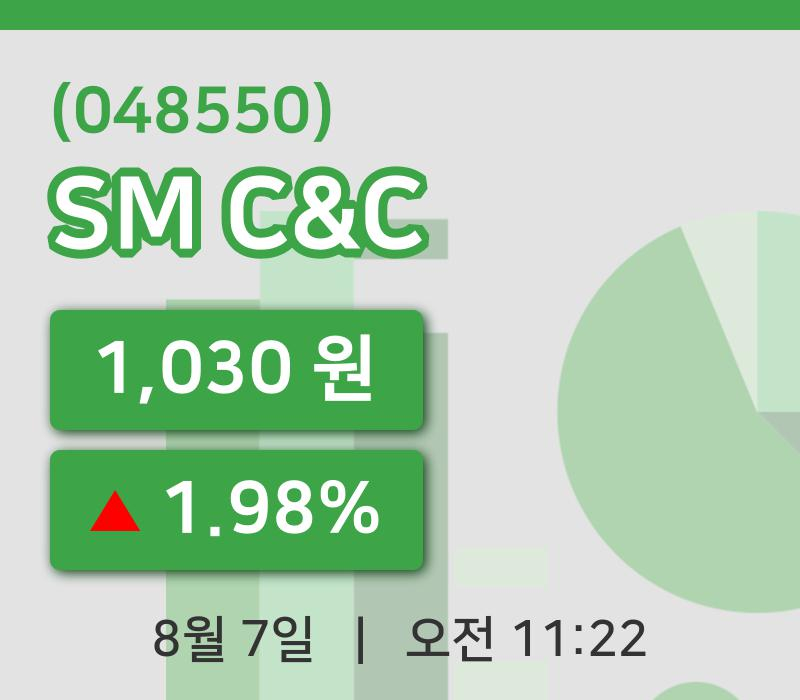 [SM C&C주가] 7일 이시각 현재  1,030원