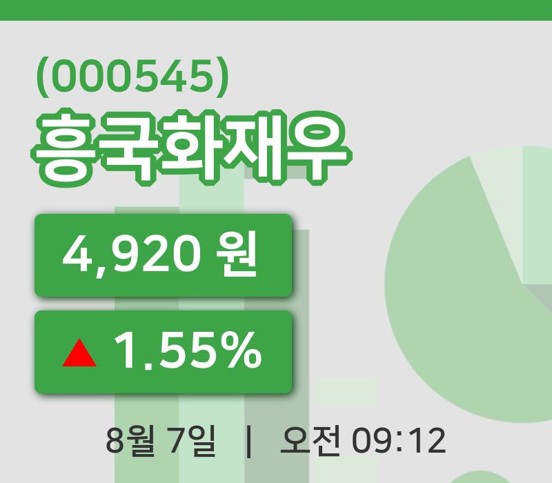 [흥국화재우주가] 9시 12분 현재 4,920원