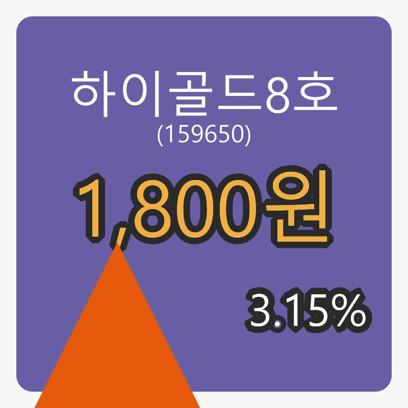 하이골드8호마감가 1,800원,