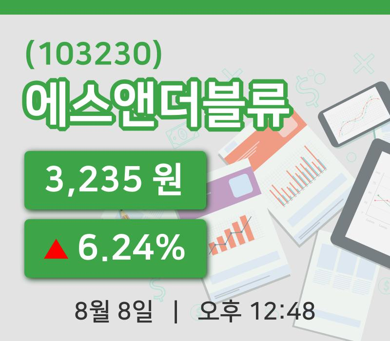 [에스앤더블류주가] 8일 이시각 현재  3,235원