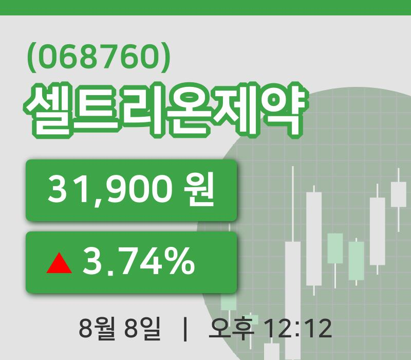 [셀트리온제약주가] 8일 이시각 현재  31,900원