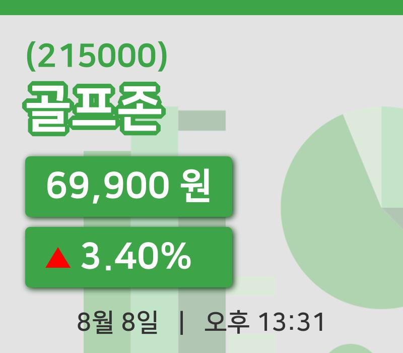 [골프존주가] 13시 31분 현재 69,900원
