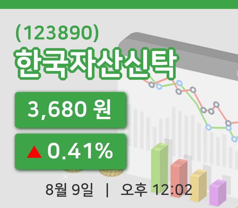 [한국자산신탁주가] 12시 02분 현재 3,680원