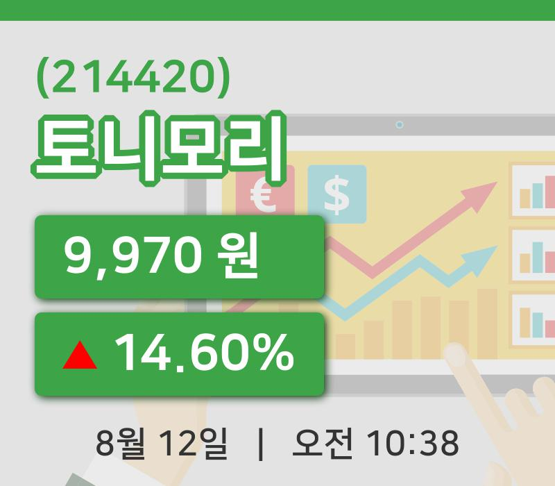 [토니모리주가] 12일 10시 38분 현재 9,970원