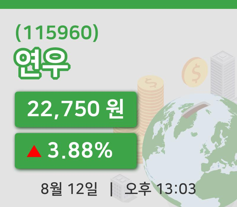 [연우주가] 12일 이시각 현재  22,750원