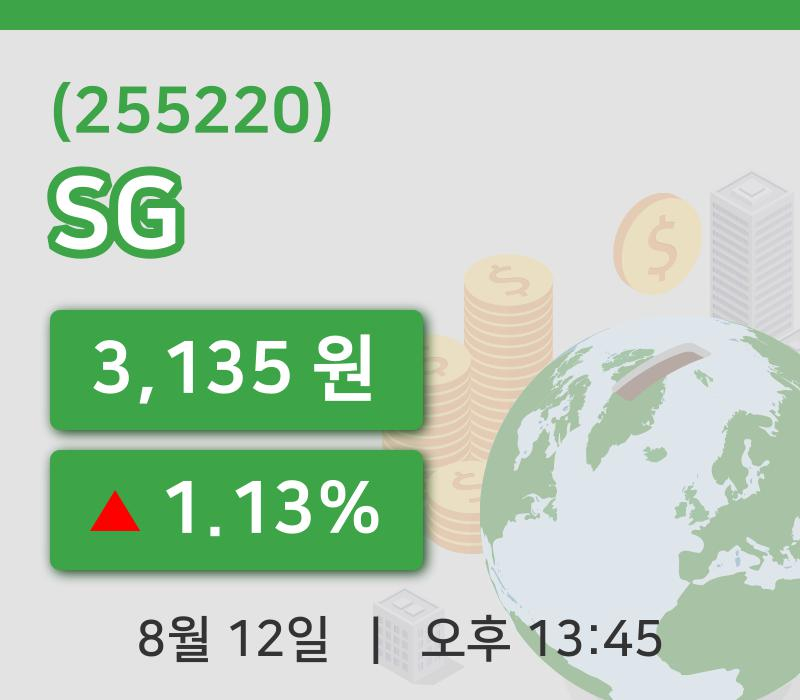 [SG주가] 12일 이시각 현재  3,135원