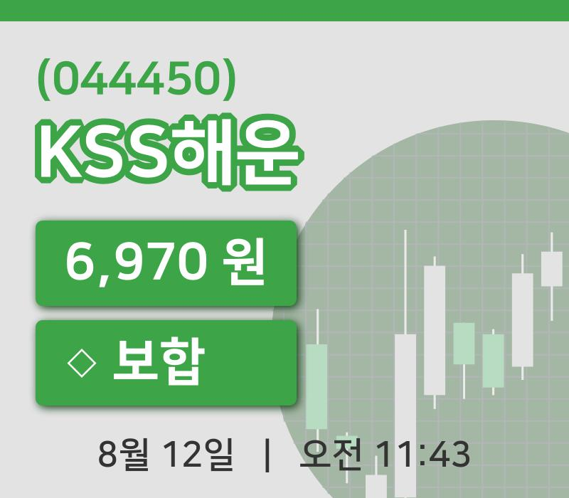 [KSS해운주가] 12일 11시 43분 현재 6,970원