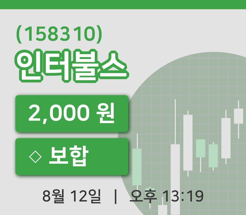 [인터불스주가] 12일 이시각 현재  2,000원