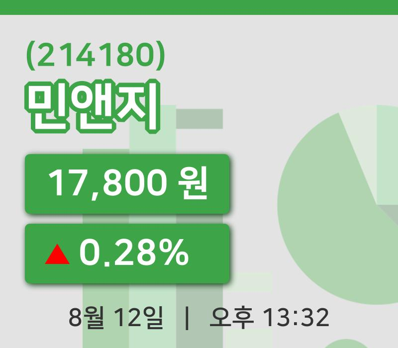[민앤지주가] 13시 32분 현재 17,800원