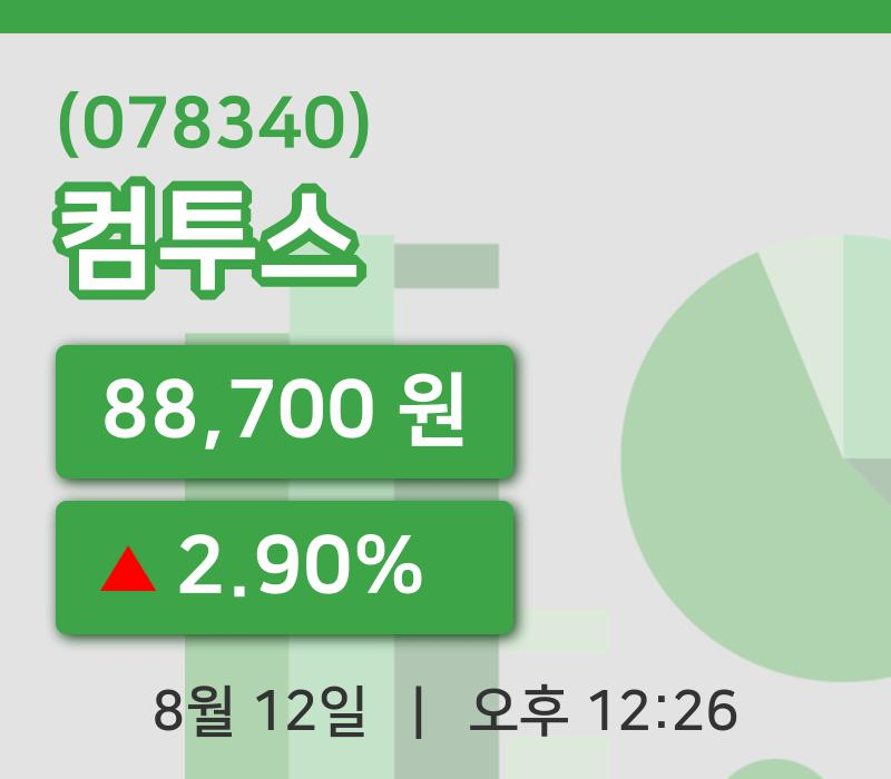 [컴투스주가] 12일 12시 26분 현재 88,700원