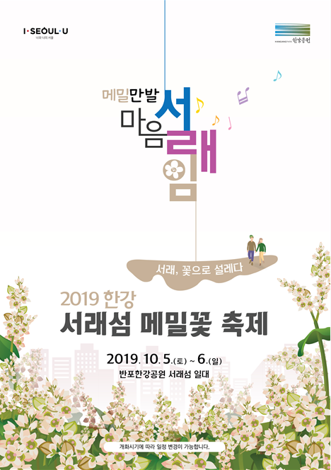 10월 가을 축제 '2019 한강 서래섬 메밀꽃 축제' 서울 나들이에 제격