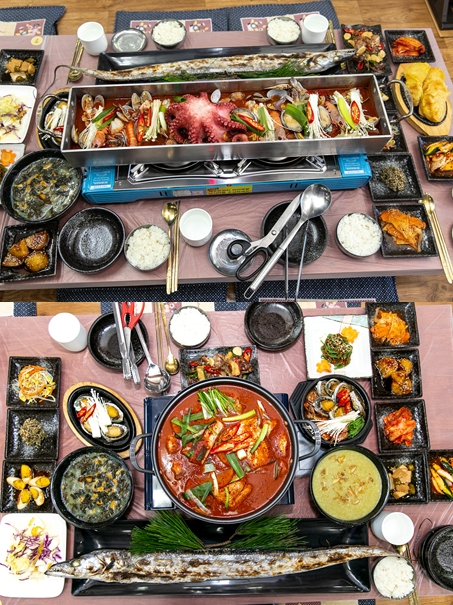 제주 표선 맛집으로 소문난 '표선행복한식당' 큼직한 갈치조림으로 관광객들에게 인기몰이