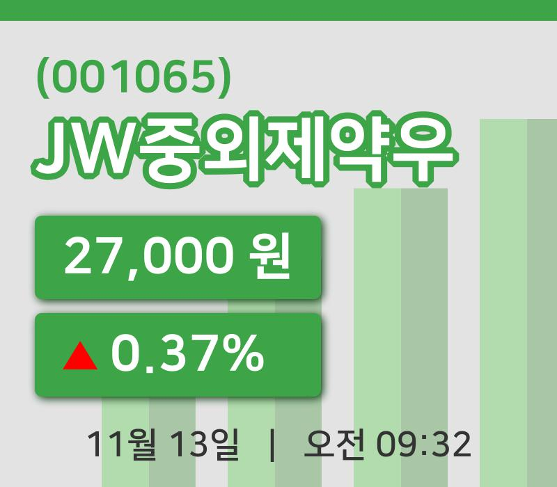 [JW중외제약우주가] 9시 32분 현재 27,000원