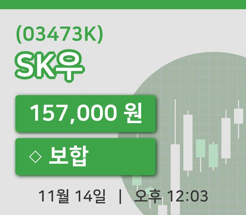 [SK우주가] 12시 03분 현재 157,000원