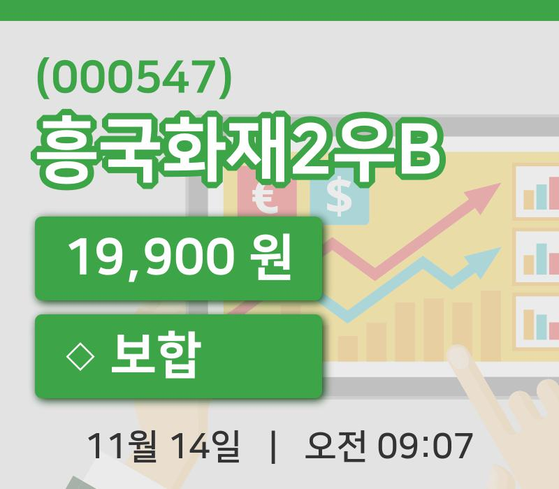 [흥국화재2우B주가] 9시 07분 현재 19,900원