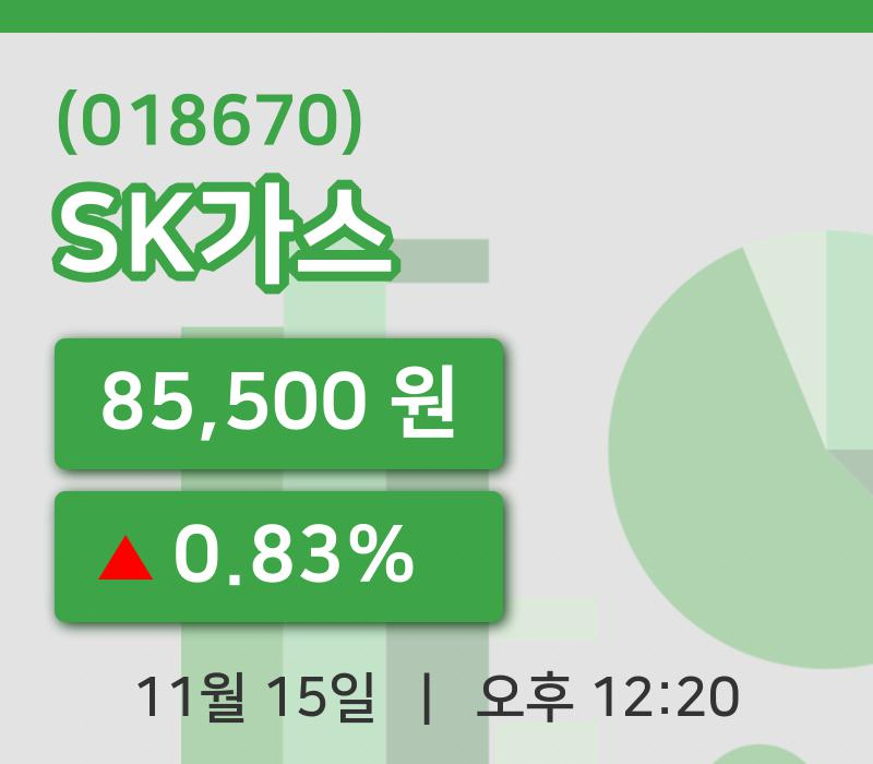 [SK가스주가] 12시 20분 현재 85,500원
