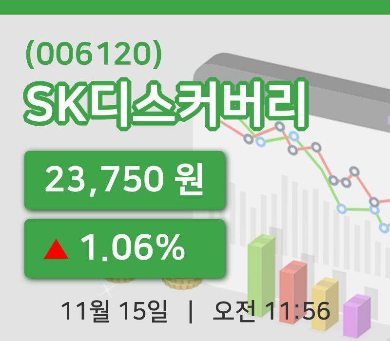 [SK디스커버리주가] 15일 이시각 현재  23,750원