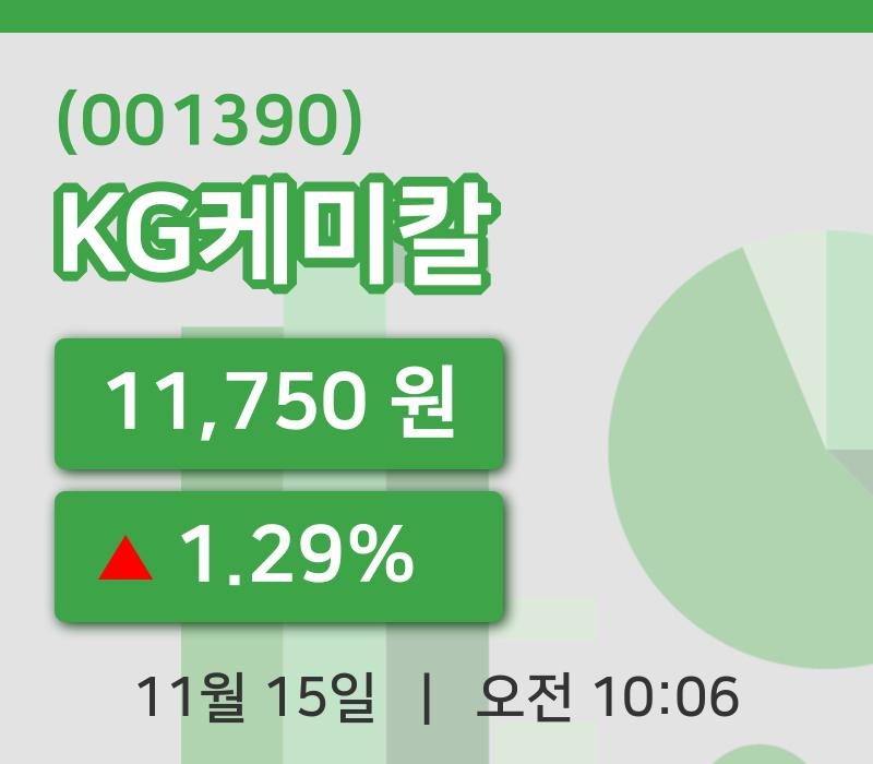 [KG케미칼주가] 15일 이시각 현재  11,750원