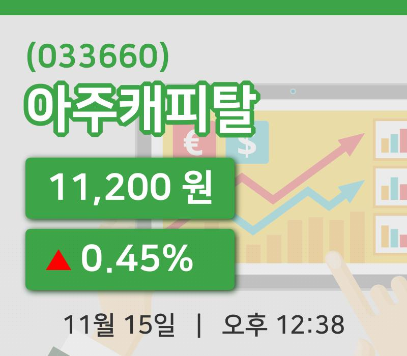 [아주캐피탈주가] 12시 38분 현재 11,200원