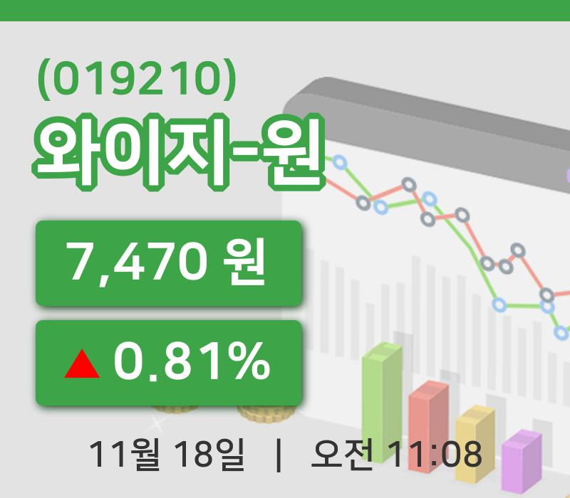 [와이지-원주가] 11시 08분 현재 7,470원