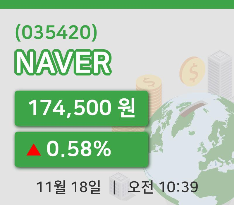 [NAVER주가] 18일 10시 39분 현재 174,500원