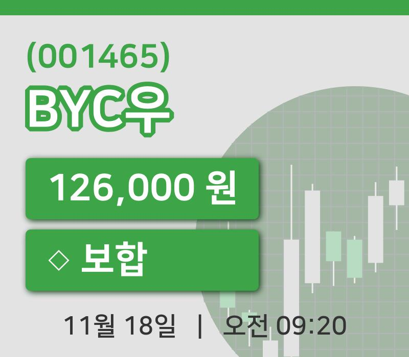 [BYC우주가] 18일 이시각 현재  126,000원