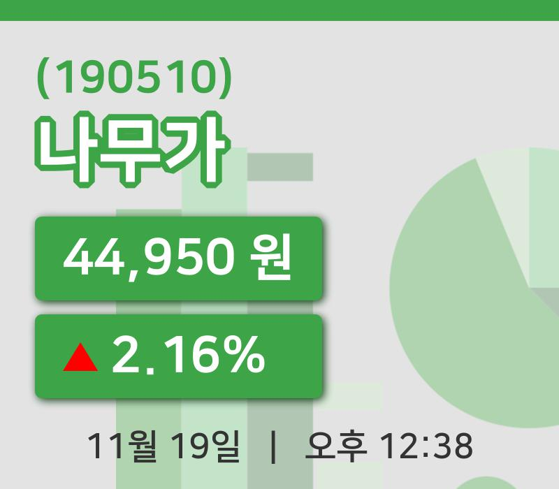 [나무가주가] 19일 12시 38분 현재 44,950원