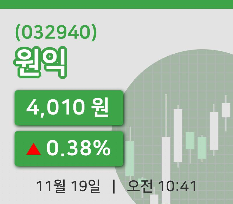 [원익주가] 19일 이시각 현재  4,010원