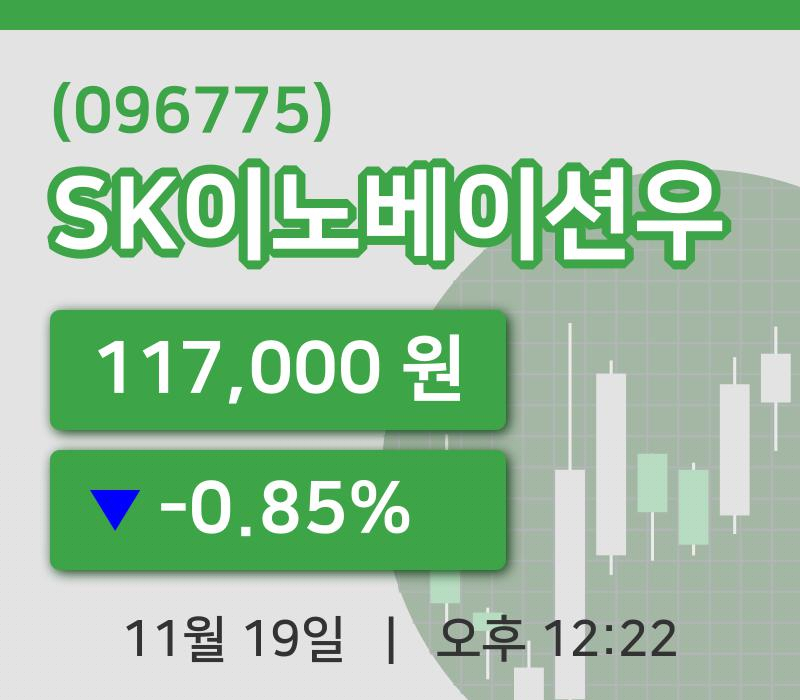 [SK이노베이션우주가] 19일 이시각 현재  117,000원
