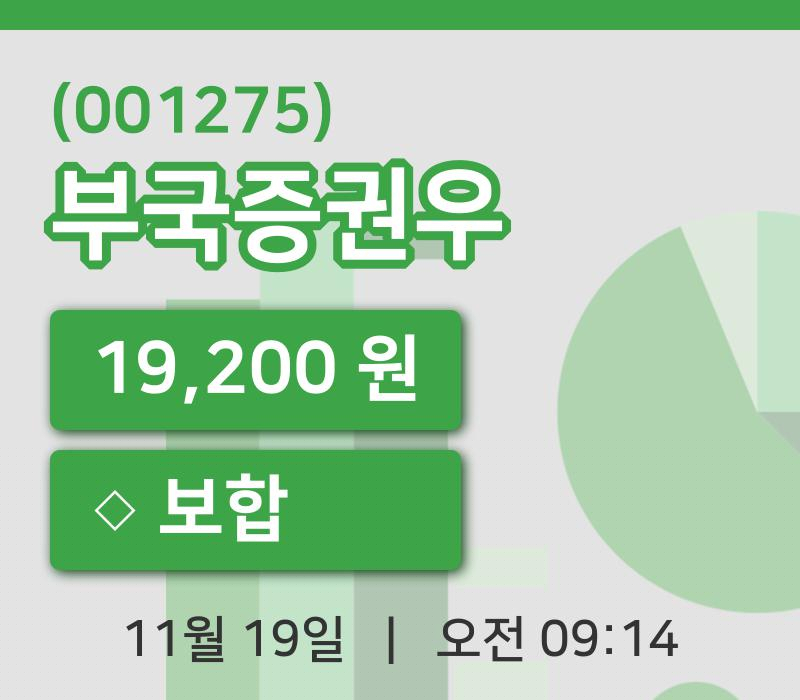 [부국증권우주가] 19일 이시각 현재  19,200원