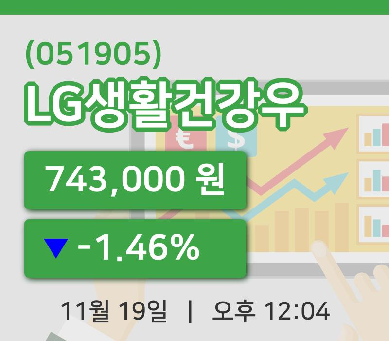 [LG생활건강우주가] 19일 12시 04분 현재 743,000원