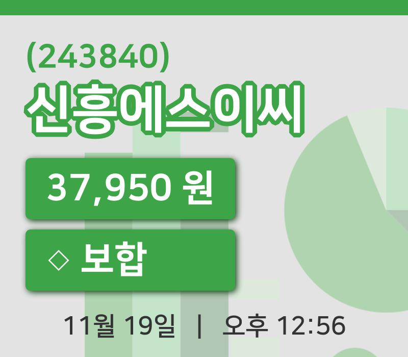 [신흥에스이씨주가] 12시 56분 현재 37,950원