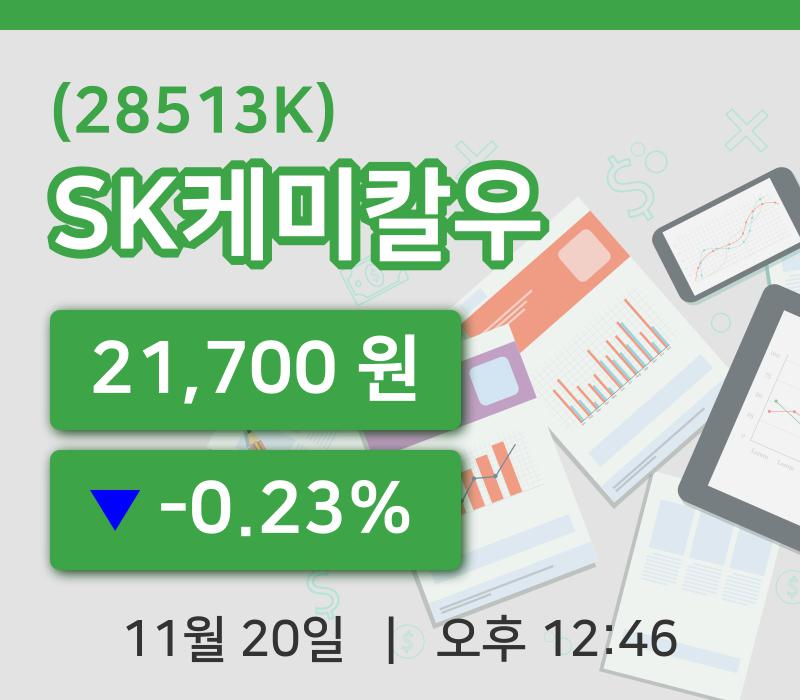 [SK케미칼우주가] 12시 46분 현재 21,700원