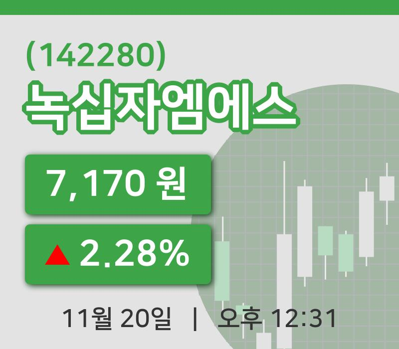 [녹십자엠에스주가] 12시 31분 현재 7,170원