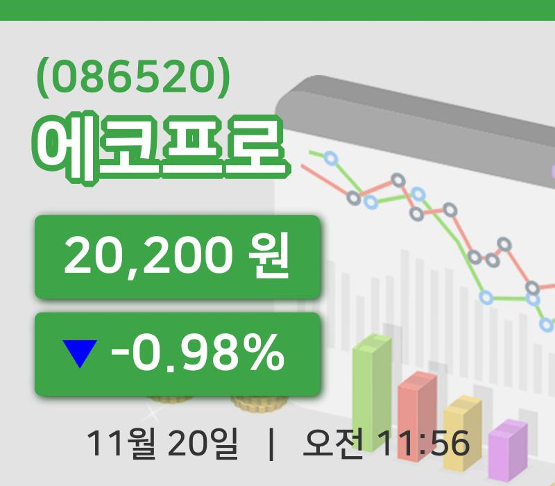 [에코프로주가] 20일 이시각 현재  20,200원