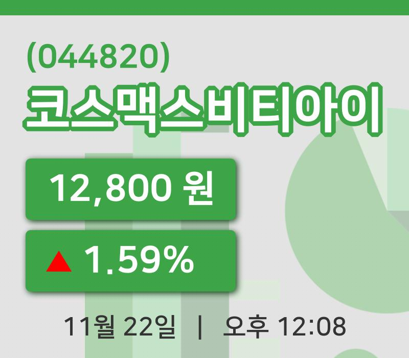 [코스맥스비티아이주가] 22일 12시 08분 현재 12,800원