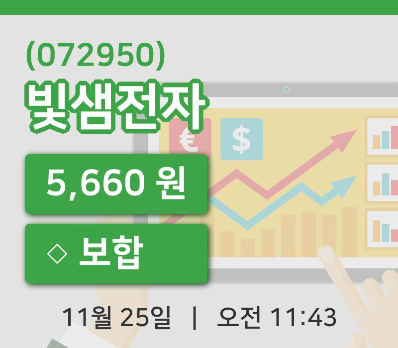 [빛샘전자주가] 11시 43분 현재 5,660원